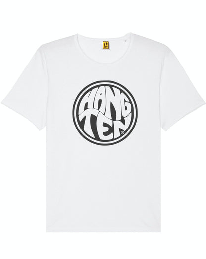 T-shirt de surfeur Hang Ten Raw - Blanc