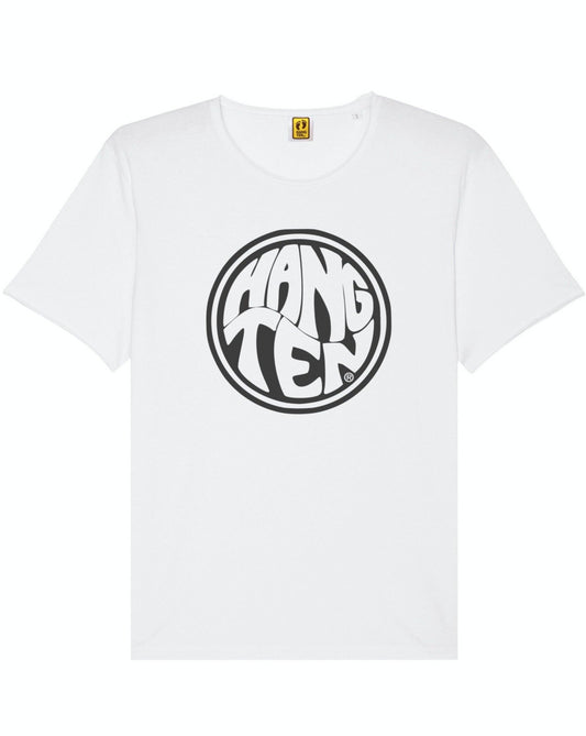T-shirt de surfeur Hang Ten Raw - Blanc