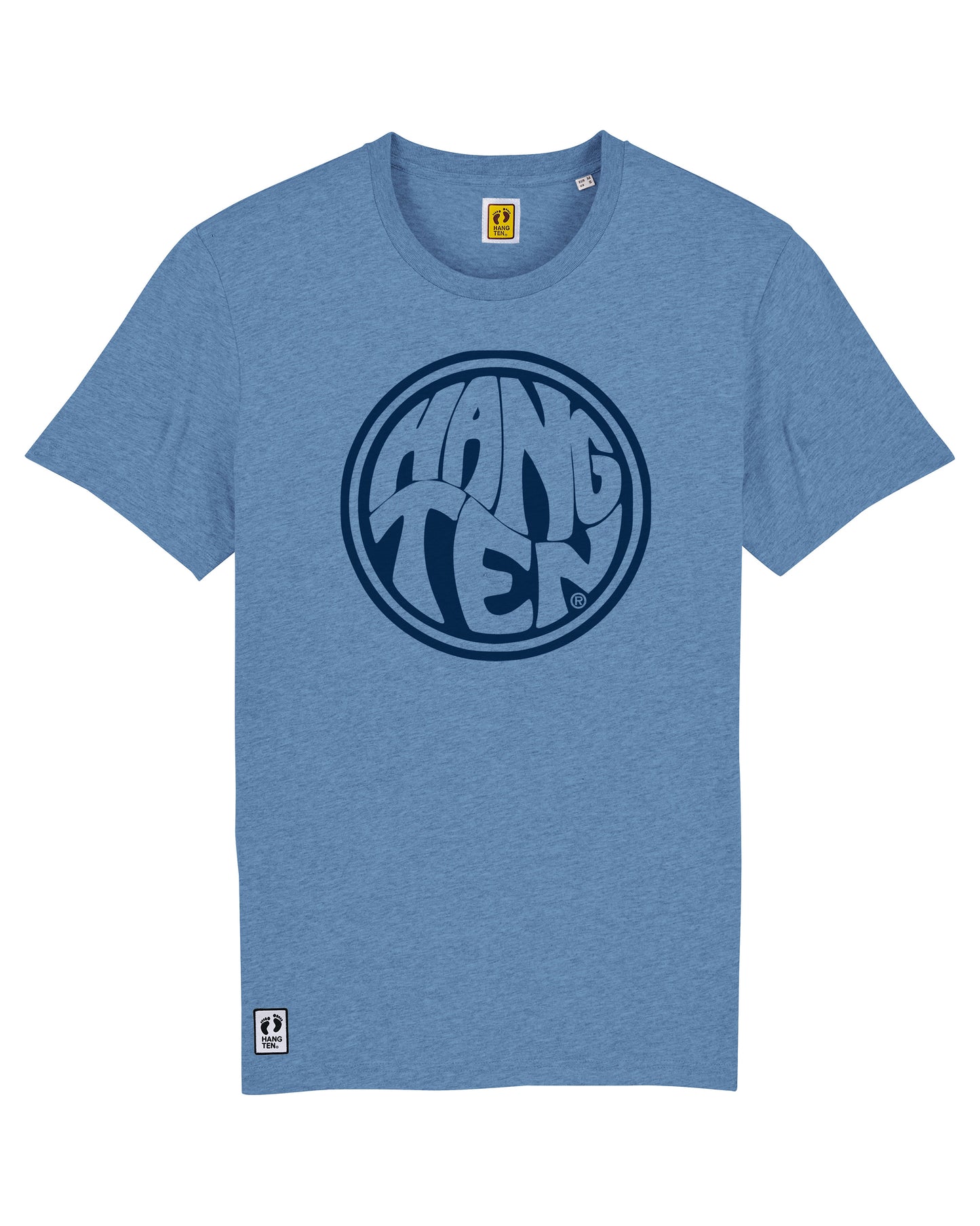 Hang Ten Surfer T-shirt - Heather Blue